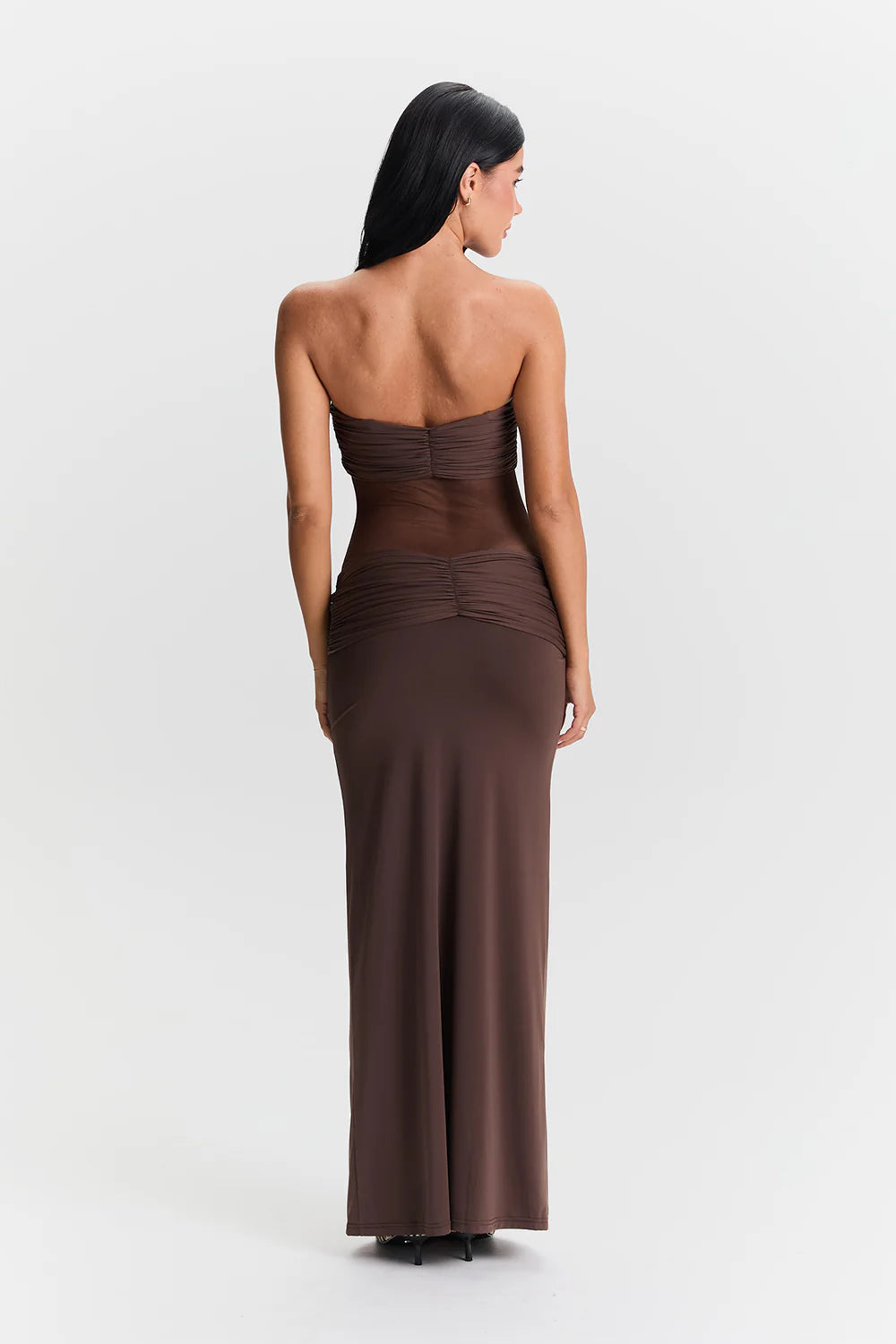 Mocha | Twist Midi Dress
